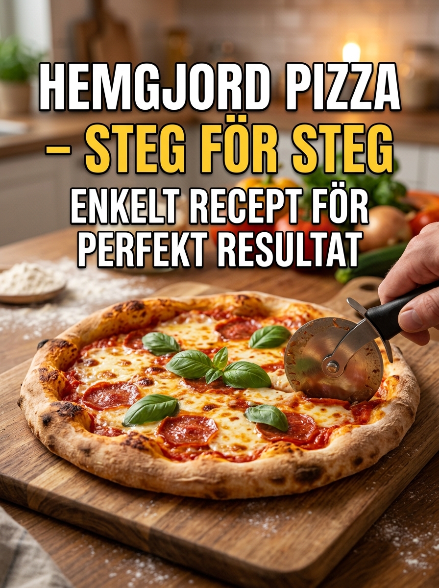 Hemmagjord pizza steg för steg